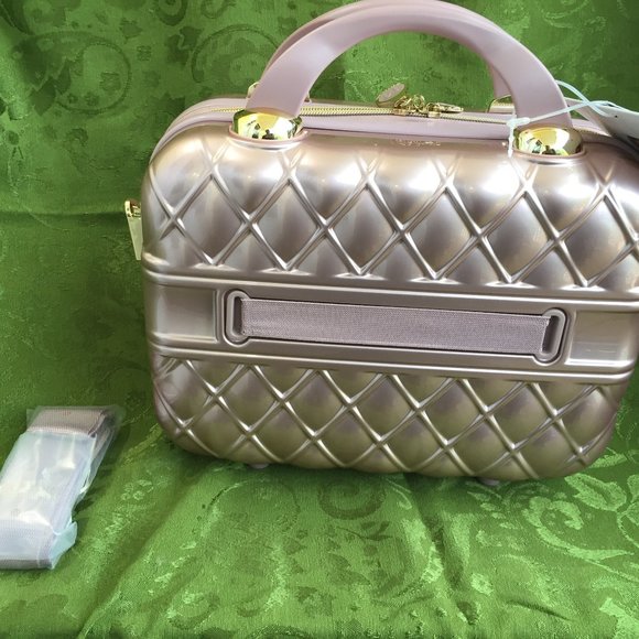 Marcy McKenna 2-in-1 Hardside Essential Beauty Case - Rose Gold - Picture 2 of 4